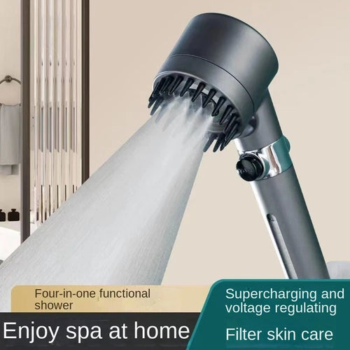Supercharged Filter Spray Three-Speed Shower Nozzle Shower Shower Head Handheld Faucet